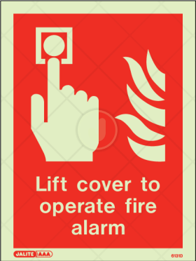 Lift Cover to Operate Fire Alarm